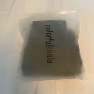 Colorfulkoala green leggings with pockets; size XS